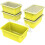 Plastic Classroom Storage Bin with Non-Snap Lid, 12.2 x 7.8 1