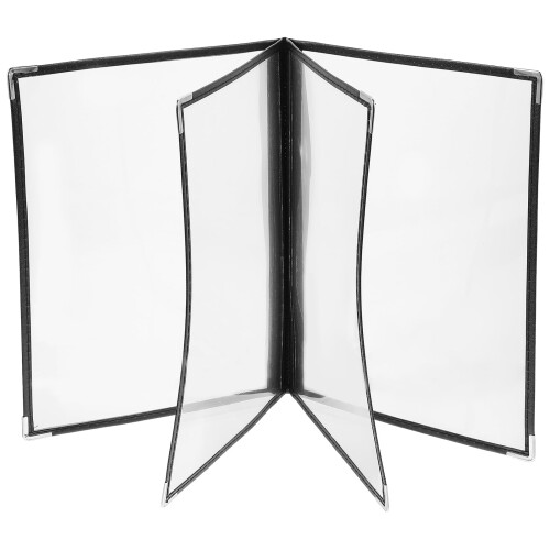 Transparent Menu Folder PVC Kitchen Use 1Pcs