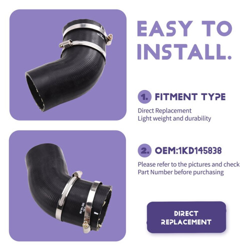 1KD145838 Car Throttle Pipe Turbo Pipe for  Magotan
