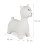 Lama animal rebondissant en blanc crème 13