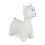 Lama animal rebondissant en blanc crème 15