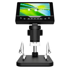 Portable HD Electronic Digital Microscope with 2 Fill Light Circuit Board Repair Industrial Inspection 5-1000X Magnifier