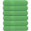 6-Pack 27x54" 100% Cotton Bath Towels Light Green 1