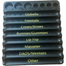 Aesthetic Practitioner Syringe Tray with 8 Slot Label,3D Printed Vial Holder/Syringe Tray Combination for Aesthetician A