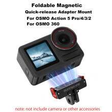 Foldable Magnetic Quick Release Mount Action Selfie Stick Tripod Adapter Stand for OSMO ACTION 5 PRO/4/3/2