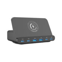 160W USB Charging Station Wireless Charging 65W PD PPS 45W GaN Charger Quick Charger for Laptop Tablet 15 EU PLUG