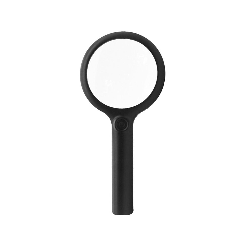 Handheld Illuminated Magnifier 30X Portable Reading Magnifying Glass with 3 Lighting for Seniors, Low Vision, Inspection