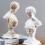 White Resin Woman Bust Statue Decoration 1