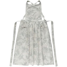 Adult floral cotton apron waterproof adjustable with pocket