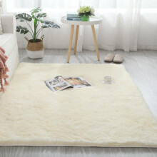 Modern Soft Shaggy Small Rug – Non-Slip Plush Furry Carpet for Bedroom, Living Room, Comfy Indoor Decorative Floor Mat