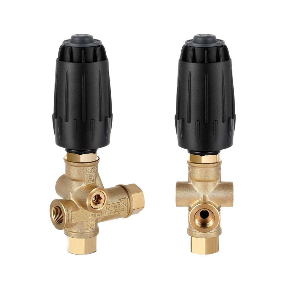 Vrt3-310 Pressure Washer Unloader Valve, Black Spring, 10.5 Max Gpm (40 L/Min), 3/8" F Outlet, 4500 Psi For Ar Pump 4711055613713