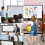 Lavagna mobile magnetica bifacciale Lavagna mobile mobile per ufficio nera 4