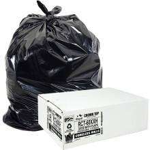55 Gal Heavy Duty Black Trash Bags 2.0 Mil 38" x 58" 50 Pack