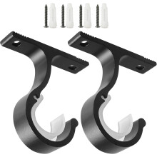 Staffe in alluminio per asta per tende da 1" (2,5 cm) - Set da 2