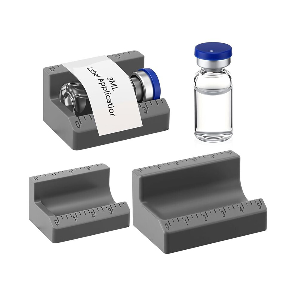 2 Pcs Vial Label Applicator 3ml and 10ml Bottle Labeling Application Tool for Small Essential Oils Containers Bottles A