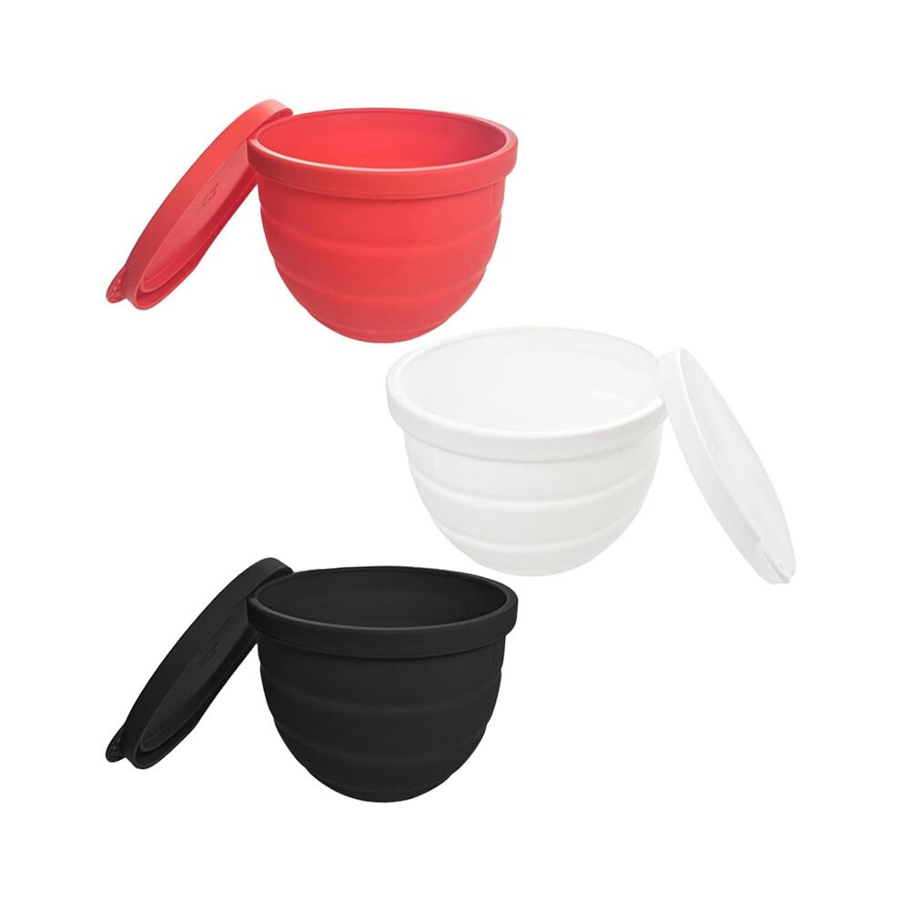 Saudism Silicone Bowl Liners For 5 Qt Mixers, 3 Liners With Lids
