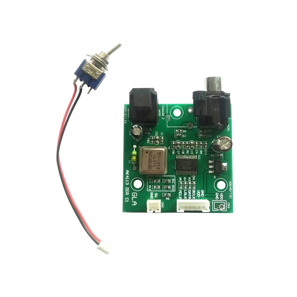 Spdif Coaxial Optical Fiber Ak4113 Audio Receiver Board I2s Output Sampling Rate 32-192Kh For Dac 6031577690947