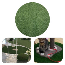 Simulated Grass Round Table Mat Green Artificial Tabletop Grass Mat Decor Fake Grass Cushion Decor