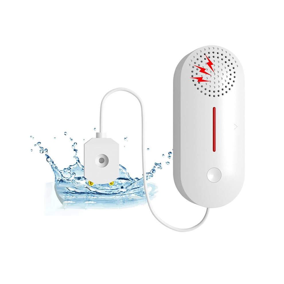 Water Sensor,Wifi Water Detector Alarm Leak Detector, For Home With 100Db Adjustable Alarm And App Alerts Saudism