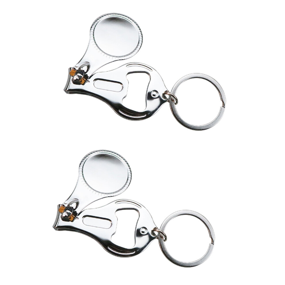Nail Clippers,All-in-One Multifunctional Design Toe Nail Clippers,Carbon Steel Electroplating Nail Cutter with 360 Rotation