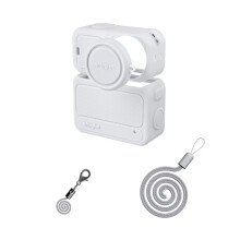 AMAGISN Silicone Case for OSMO Action Camera Full Protection Safely Scratchproof Bumpproof Protective Cover Light Gray