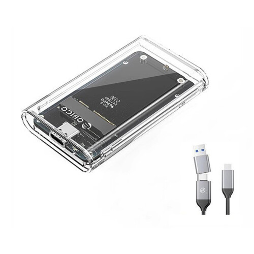 ORICO External Hard Drive Enclosure MSATA to Type-C SSD Enclosure Case USB 3.2 Gen1 Type-C 5Gbps for MSATA SSD