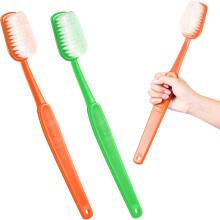 2 accessoires de brosse à dents géants – 40 cm, rouge et bleu