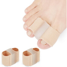 Bunion Corrector, Gel Toe Separators for Overlapping Toes Women & Men, Toe Straightener with 2 Loops for Feet, Small, 2 Pcs