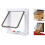 Interior 4 Ways Locking Cat Dog Door & Flaps,White,Medium 1