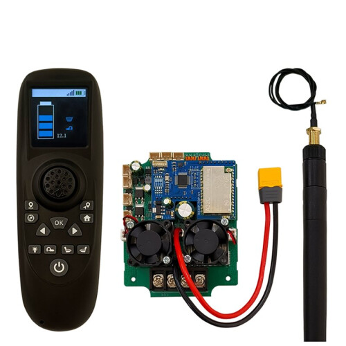 RX40P-TXG7 Color Screen Display Brushless Net-Pulling Boat Remote Control Set Large Range 2000-Meter Without GPS Module