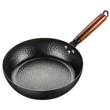 Non-Stick 28cm Frying Wok Pan Iron Pan Uncoated Steak Cooking Pot Pancake Pan Handmade Cast Induction Kitchen Cookware