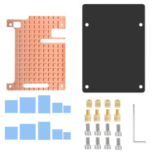 For Raspberry Pi 4 Copper Heatsink Passive Cooling Copper Case Plate 4mm