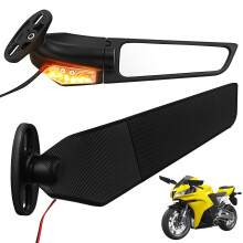 1 Pair Motorcycle Mirrors Motorcycle Side Mirrors Motorcycle Rearview Mirror Motorcycle Mirrors With Turn Signals