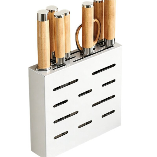 Kitchen Knife Storage Box, Knife Holder, Non-Perforation, Wall-Mounted Rack, Kitchen Item,Kitchen Accessories Organizer