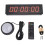 Cronômetro de Corrida LED de 1,5 Polegadas com 6 Dígitos e Display Vermelho, Ideal para Eventos de Corrida e Academia, com Opções de 12/24 Horas, 1