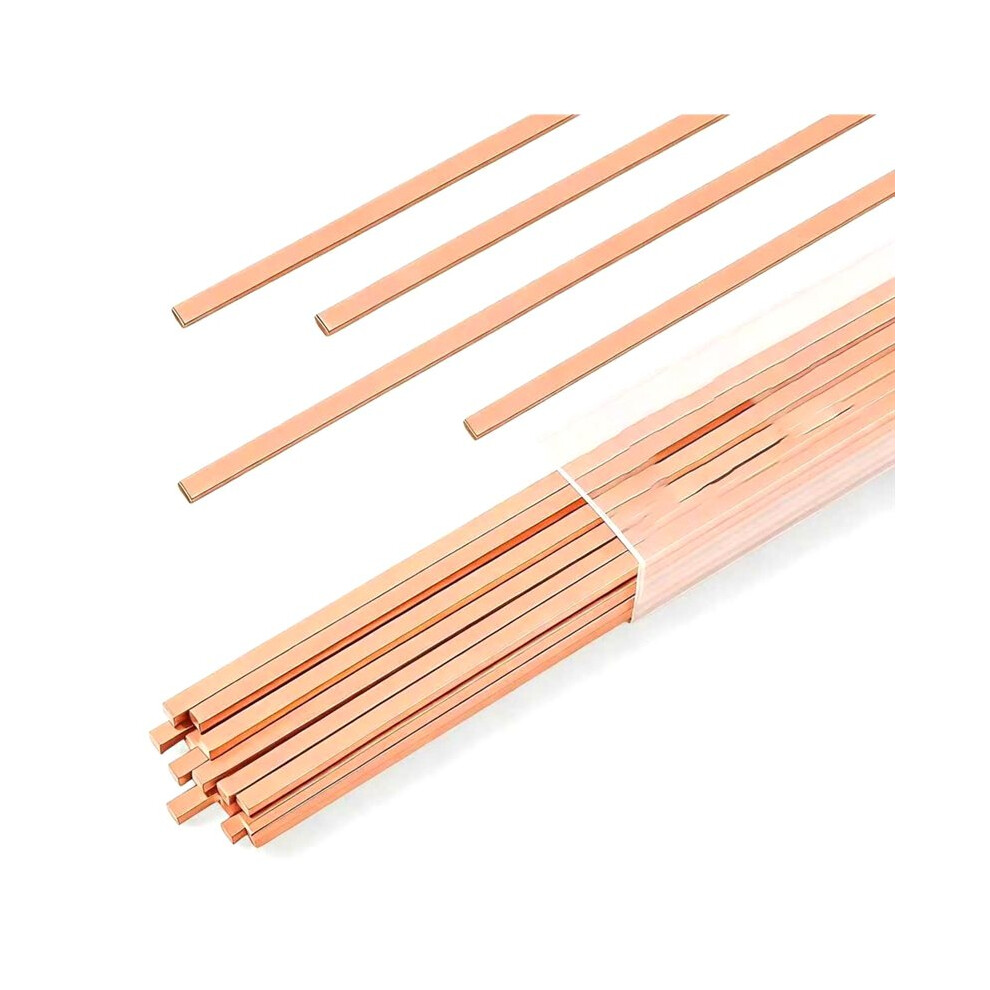 22 Pcs Brazing Rods Solder Copper Brazing Alloy Flat Welding Rods For Hvac, Refrigeration, And Industrial Applications 4711639752050