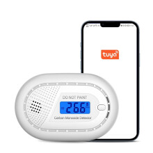 Tuya CO Carbon Monoxide Detector APP Alert Wall Desktop WiFi Alert Sensor for Home Kitchen Car Camping