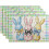 Sets de table Lapin de Pâques, lot de 4, 30 x 45 cm, vert, bleu, rose 1