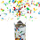 12er Set Party Popper "Farbregen" 40 cm 16