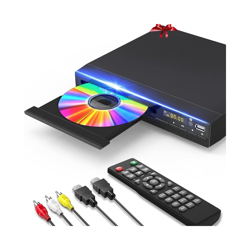 DVD Recorder Player for TV with HD 1080p Upscaling,-Compatible & AV &Coaxial Output,USB Input,Remote Control Eu Plug-image-OPC-PRT67G9-NEW