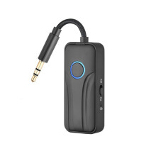 Récepteur-Émetteur 6.0 2 en 1 avec Adaptateur Audio Auxiliaire 3,5 mm et Isolation LC pour Avion, TV, Voiture et Tapis Roulant