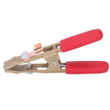 A Shape Earth Wire Clamp Brass Grounding Clamp Electric Argon Arc Welding Pliers 260A Welding for Power Manufacturing
