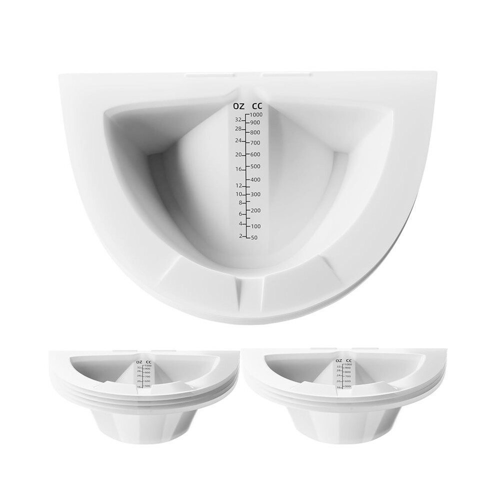 Melitt 10 Pack Urine Collection Hat For Toilet, 32Oz/1000Cc Urine Catcher Specimen Collection Pans, For Women And Men