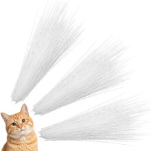 900 Pcs Cat Whiskers,3 Inch Simulated Animal Whiskers for Crafts, Plastic Cat Whisker for Face Felting,Supplies A