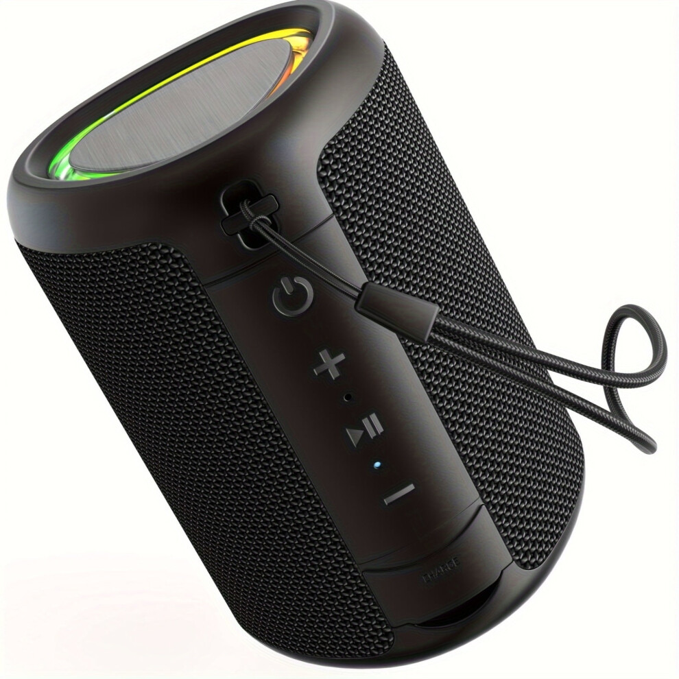 Portable Wireless Speaker With Lights, Bt 5.3, Tws Pairing, Aux/Tf Input, All-Day Playtime Â Compatible With All Devices 9399596518473