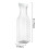 1.5L Square Clear PET Water Jug with Lid 2