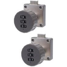 OUNONA 2pcs Combination Lock 3- Baby Proof File Cabinet Lock Desk Drawer Lock
