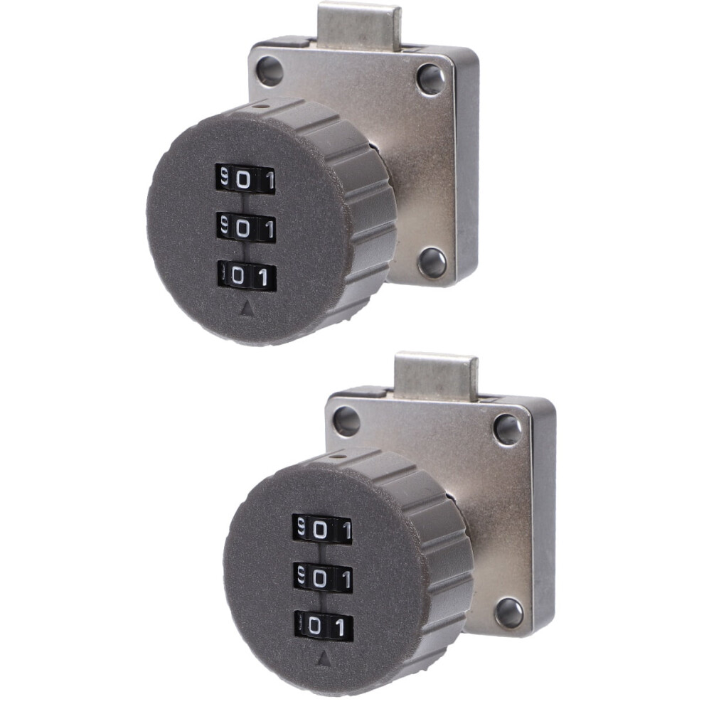 OUNONA 2pcs Combination Lock 3- Baby Proof File Cabinet Lock Desk Drawer Lock