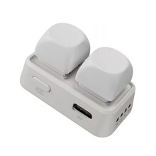 Newest Wireless  Tooth Remote Control Keypad Dual Button Page Turner for Kobo E-Book Readers Lazy Artifact White
