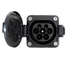 EVSE Type 2 Male Socket 32A 3P for Electric Vehicle Car Side Charger IEC 62196 Type 2 Socket EV Charger Socket